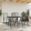 vidaXL 5 Piece Garden Dining Set Anthracite Metal Mesh