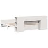 vidaXL Bookcase Bed without Mattress White 180x200cm Super King Solid Wood Pine
