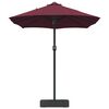 vidaXL Garden Parasol Bordeaux red 385 x 209 x 244 cm Fabric