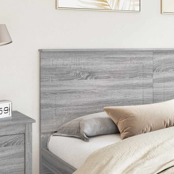 vidaXL Headboard Grey Sonoma 200 cm Engineered Wood