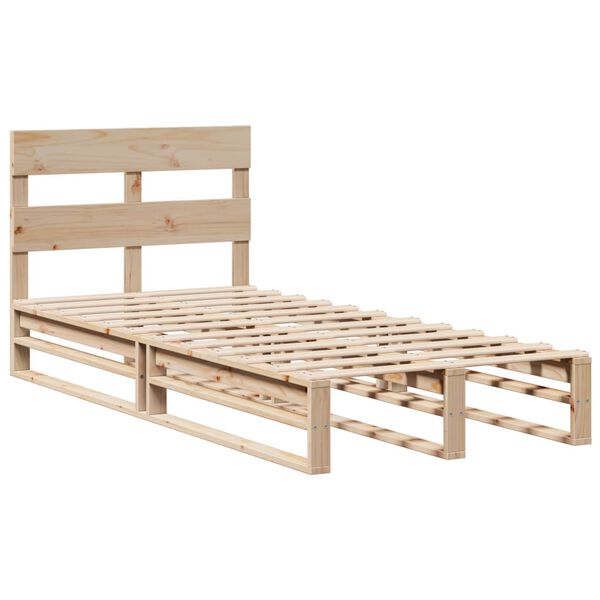 vidaXL Bed Frame without Mattress 90x200 cm Solid Wood Pine