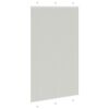 vidaXL Pleated Blind Light Grey 120x200 cm Fabric Width 119.4 cm Polyester