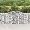 vidaXL Arched Gabion Baskets 25 pcs 300x30x100/120 cm Galvanised Iron