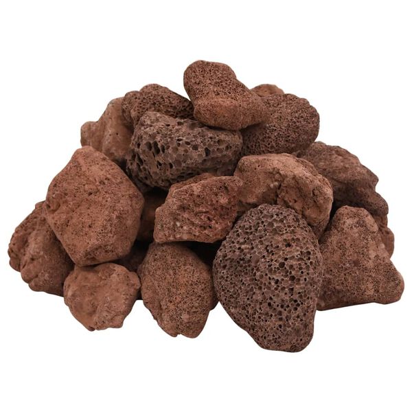 vidaXL Volcanic Rocks 25 kg Red 5-8 cm