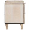 vidaXL Bedside Cabinet Beige 40 x 33 x 46 cm Solid Acacia wood