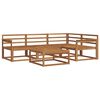vidaXL Outdoor Sofa Set 5 pcs Natural Solid Acacia Wood