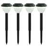 vidaXL Solar Pathway Lights with Ground Spikes 4 pcs Warm White & RGB