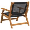 vidaXL Garden Furniture 2 pcs Black 67 x 78 x 73cm Solid Acacia wood