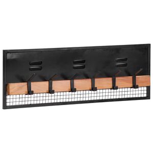 vidaXL Wall-mounted Coat Rack 90x11x30 cm Solid Wood Mango
