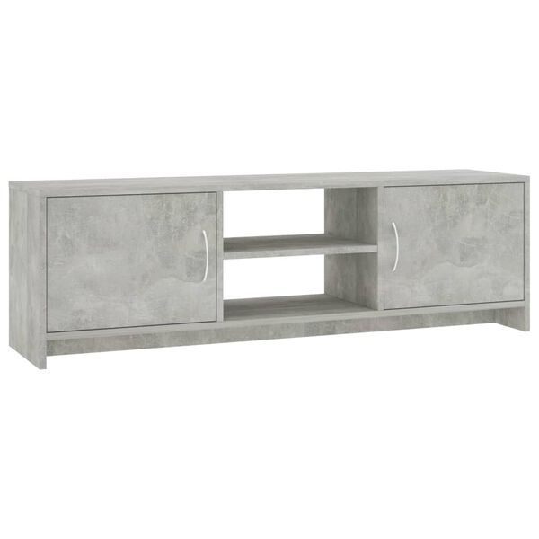 vidaXL TV Cabinet Concrete Grey 120x30x37.5 cm Engineered Wood