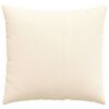vidaXL Sofa Pillows 2 pcs Cream 50 x 50 cm Corduroy Fabric