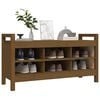 vidaXL Hall Bench Honey Brown 110x40x60 cm Solid Wood Pine