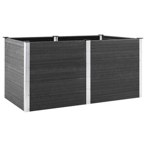 vidaXL Garden Raised Bed 200x100x91 cm WPC Grey