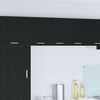 vidaXL Hanging Cabinet 2 pcs Black Oak and White 30 x 31 x 40 cm