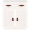 vidaXL Sideboard White 65.5x40x75 cm Solid Wood Pine