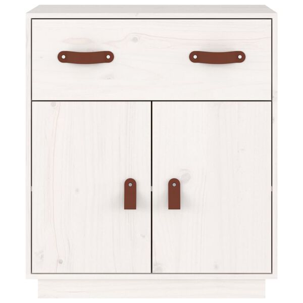 vidaXL Sideboard White 65.5x40x75 cm Solid Wood Pine