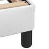 vidaXL Bed Frame with LED without Mattress "Zadar" White 160x200 cm