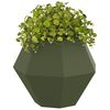 vidaXL Planter 2 pcs Olive Green 50 x 50 x 40 cm Steel