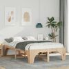 vidaXL Bed Frame Brown 120 x 200 cm Solid Pine Wood