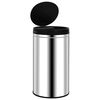 vidaXL Automatic Sensor Dustbin 60 L Stainless Steel
