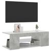 vidaXL TV Cabinet with LED Lights Concrete Grey 90x39x30 cm