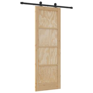 vidaXL Sliding Door ORKDAL 73.5 x 211 cm Solid Pine Wood Natural