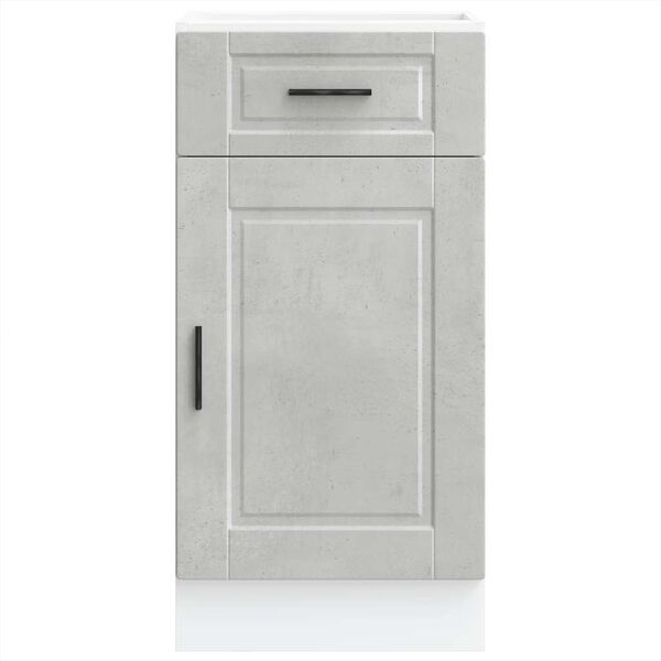 vidaXL Kitchen Base Cabinet&nbsp;Porto Concrete Grey Engineered Wood