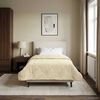 vidaXL Summer Duvet Cream 140 x 200 cm Microfiber and Teddy fleece