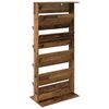 vidaXL Magazine Rack Old Wood 70 x 41 x 156 cm Engineered Wood