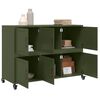 vidaXL Sideboard Olive Green 100.5x39x72 cm Steel