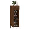 vidaXL Shoe Cabinet Brown Oak 30x35x105 cm Engineered Wood
