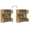 vidaXL Bookcase Artisan Oak 89x24x101.5 cm Engineered Wood