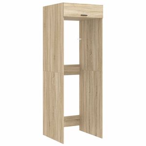 vidaXL Wash Machine Cabinet with Storage Sonoma Oak 67.5 x 68 x 200 cm