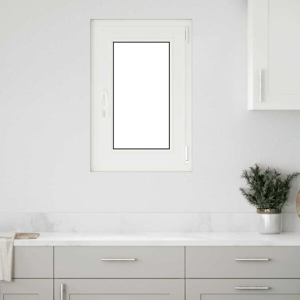 vidaXL Basement Window "RISOR" 50x75 cm Tilt&Turn DIN Right Anthracite