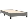 vidaXL Bed Frame without Mattress Dark Grey 90x190 cm Single Single Fabric