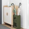 vidaXL Umbrella Stand with Storage Olive green 28 x 12 x 41 cm Steel