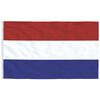 vidaXL Netherlands Flag and Pole 6.23 m Aluminium