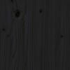 vidaXL Bed Headboard Black 156x4x100 cm Solid Wood Pine