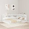 vidaXL Storage Headboard with Shelf White 140 cm Engineered Wood