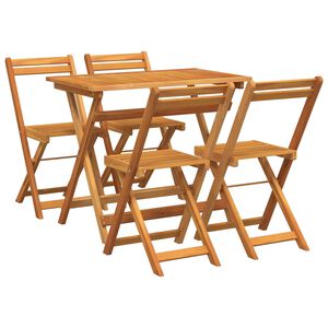 vidaXL Bistro Set 5 pcs Brown Solid acacia wood