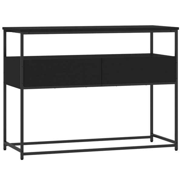vidaXL Console Table Black 100x40x75 cm Engineered Wood