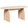 vidaXL Coffee Table Brown 80 x 40 x 35 cm Solid Pine Wood