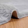 vidaXL Faux Rabbit Fur Rug Olite Grey 240 x 340 cm Polyester