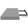 vidaXL Floating Wall Shelves 2 pcs Grey 80x23.5x3.8 cm MDF