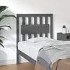 vidaXL Bed Headboard Grey 80.5x4x100 cm Solid Wood Pine