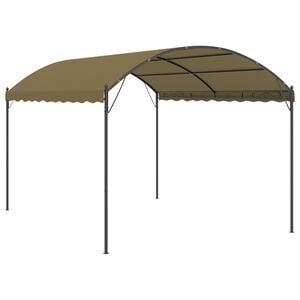 vidaXL Gazebo 4x3x2.6 m Taupe 180 g/m&sup2;