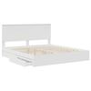 vidaXL Storage Bed with Headboard White 180 x 200 cm Engineered Wood