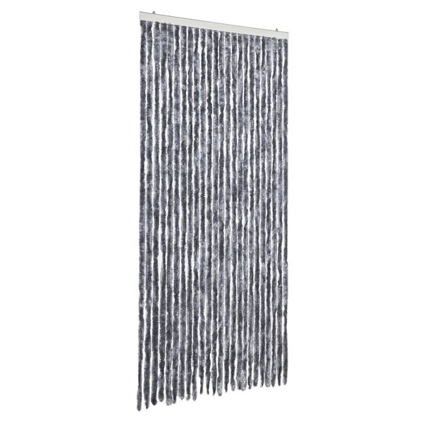 vidaXL Fly Curtain Silver 100x230 cm Chenille
