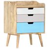 vidaXL Bedside Cabinet 47x35x63 cm Solid Mango Wood