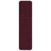 vidaXL Anti-slip Stair Mats 15 pcs Bordeaux 75 x 20 cm PP